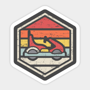 Retro Badge Kart Sticker